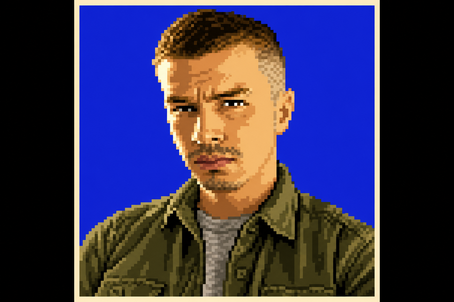 Pixel-art portrait of Walter, the founder of CLIPCLIP